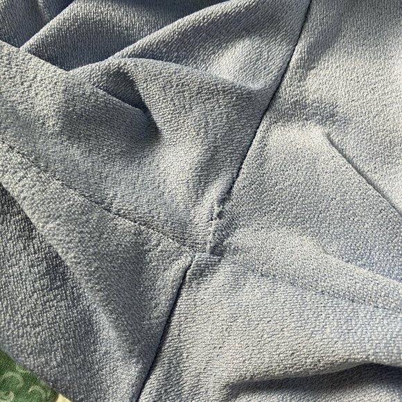 Y2K Angee Pants Womens Blue Floral Cutout High Rise Kick Flare 2000s - Picture 14 of 16